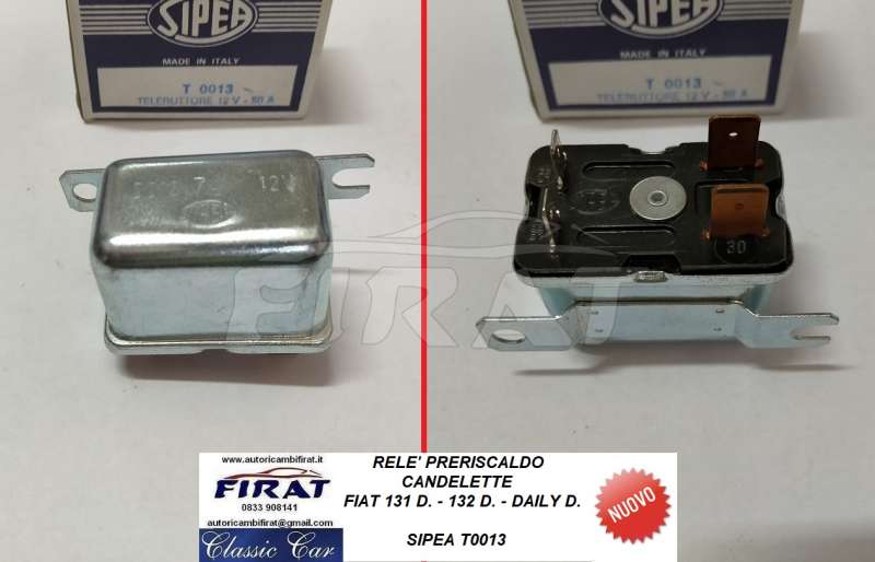 RELE' TELEDEVIATORE AVVIAMENTO FIAT 131 - 132 - DAILY (T0013) - Clicca l'immagine per chiudere